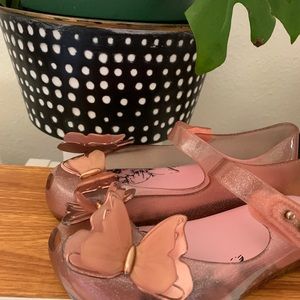 Mini Mellisa ultra girl butterfly Mary Janes size toddler 12